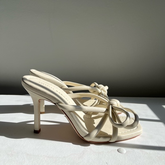 Loeffler Randall | Shoes | Loeffler Randall Margi Optic White Bow Heel |  Poshmark